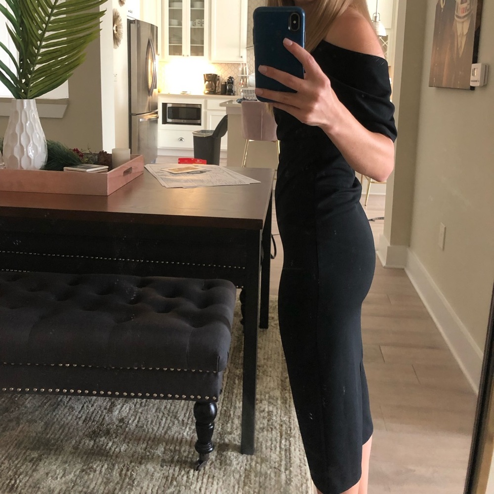 ASOS black dress, side zipper. Never worn.